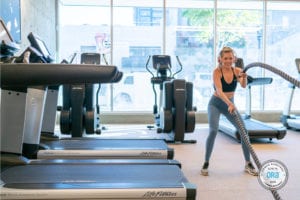 F11 Slider Image | Resident using gym ropes