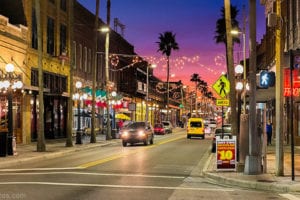 Ybor City downtown area